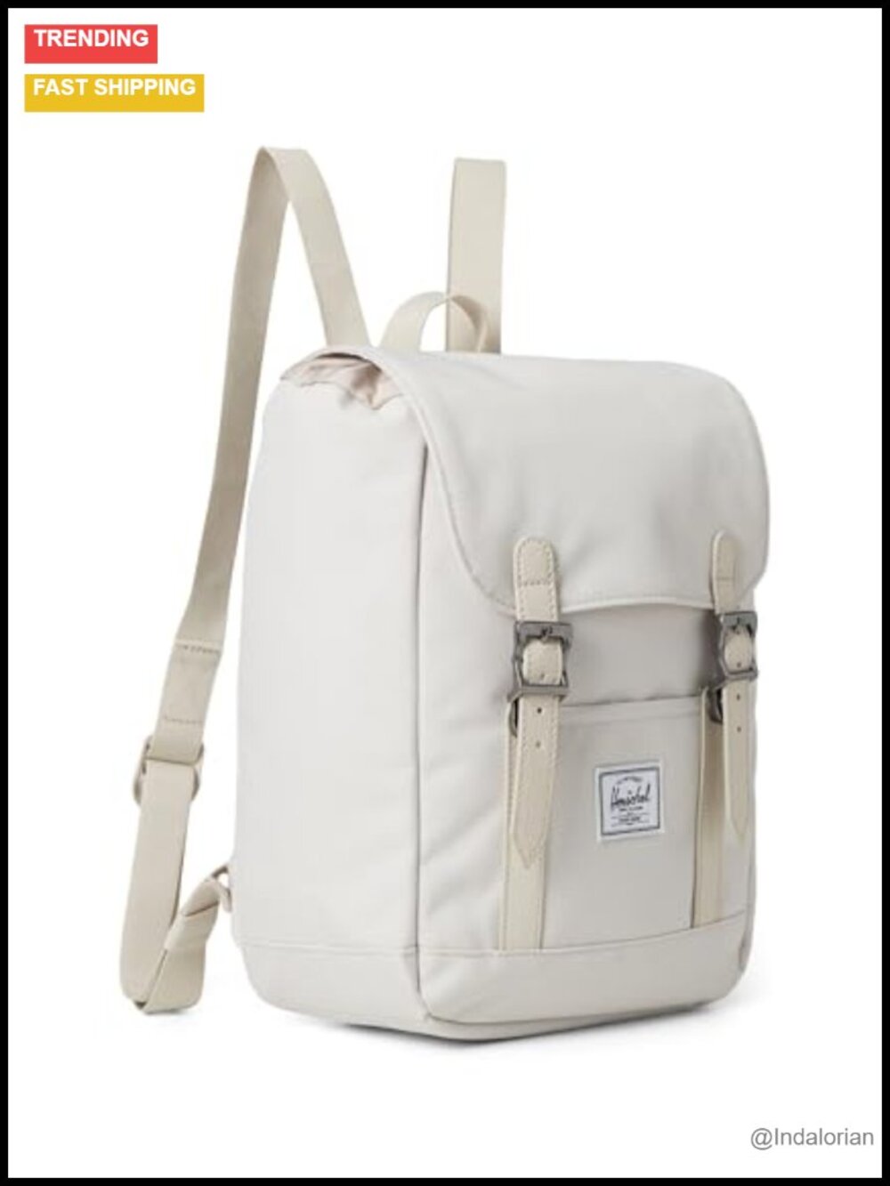 Recycled Polyester Backpack with Padded Straps, Dual Water Bottle Pockets, 10L